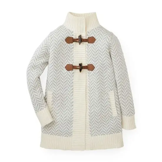 Hope & Henry Girls' Toggle Sweater Cardigan, Infant image {7}