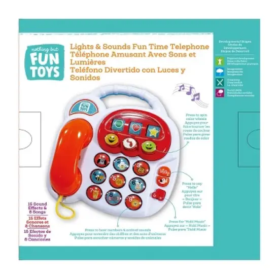 Nothing But Fun Toys Fun Time Musical Telephone with Lights & Sounds image {2}