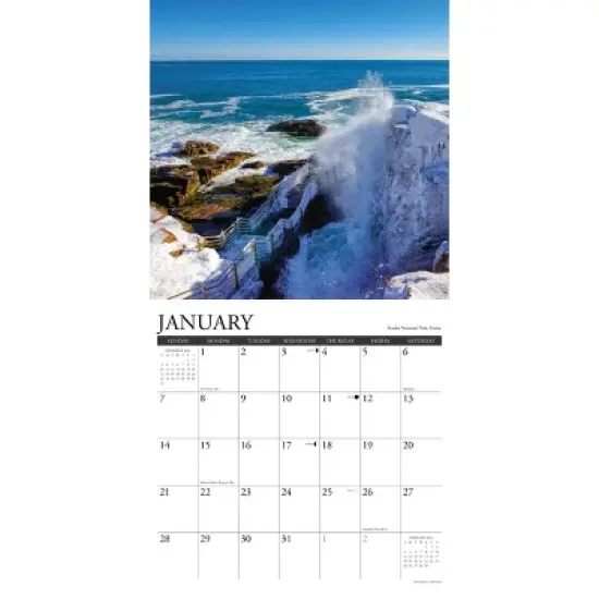 Willow Creek Press 2024 Wall Calendar 12"x12" National Parks image {2}