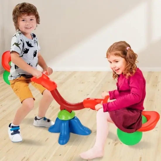 Costway Kids Seesaw 360 Degree Spinning Teeter Totter Bouncer Activity Sporting Play image {2}