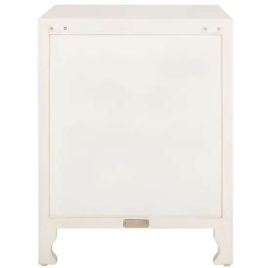Regius 2 Shelf 1 Door Nightstand - NST5305 - White Washed - Safavieh image {4}