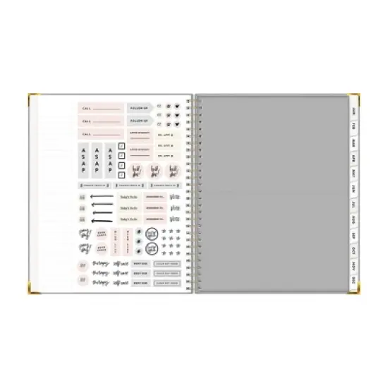 The Everygirl x Day Designer 2024 Planner Weekly/Monthly 7"x9" 30 Day Challenge Bookcloth Light Gray image {6}