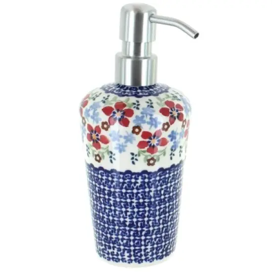 Blue Rose Polish Pottery B009 Manufaktura Soap Dispenser image {15}