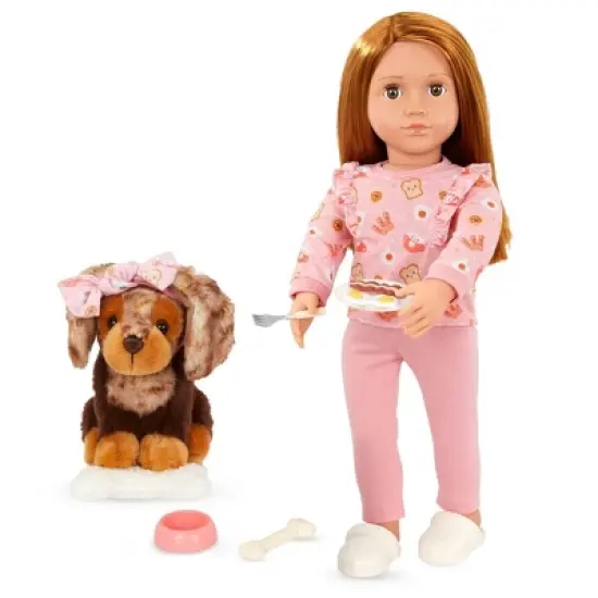 Our Generation Claudia & Cinnamon 18" Matching Doll & Pet Set image {2}