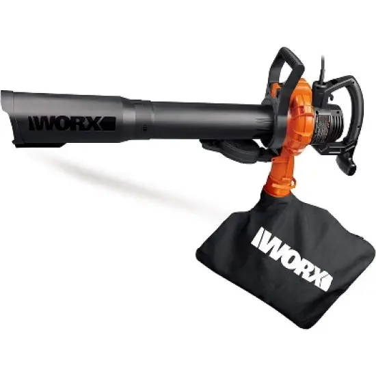 Worx WG518 12 Amp 2-Speed Leaf Blower, Mulcher & Vacuum image {3}