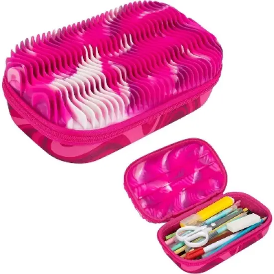 ZIPIT Wavy Pencil Case, Fidget Storage Pencil Box image {7}