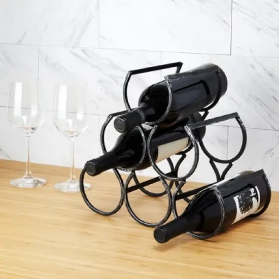 Twine Country Home Metal Wine Rack, Set of 1, 11.25" x 13" x 6.5" image {6}