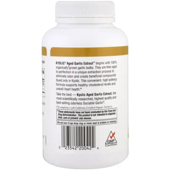 Kyolic Aged Garlic Extract&trade;, Cardiovascular & Immune, Reserve Formula 200, 120 Capsules (600 mg per Capsule) image {2}