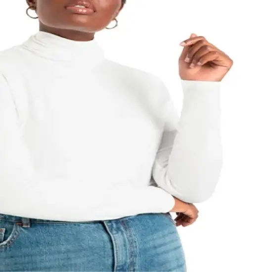 ELOQUII Women&rsquo;s Plus Size Layering Tneck image {3}