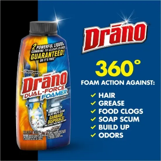 Drano Dual-Force Clog Remover - 17oz image {5}