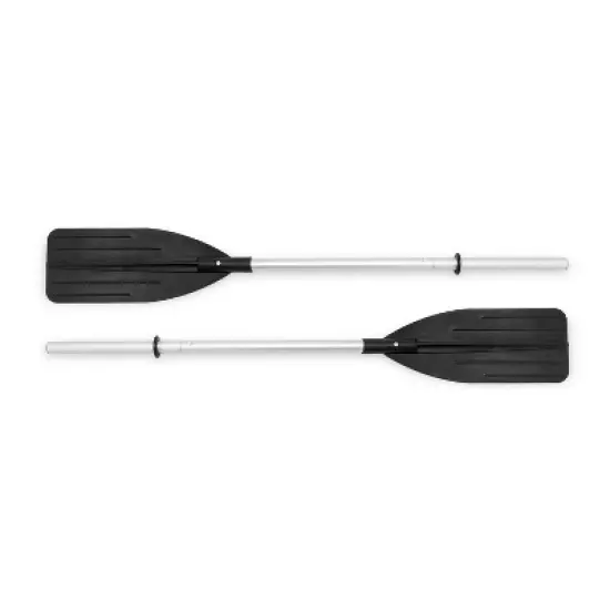 Intex 68370EP Challenger 3 Inflatable Raft Boat Set With Pump And Oars, Blue image {2}