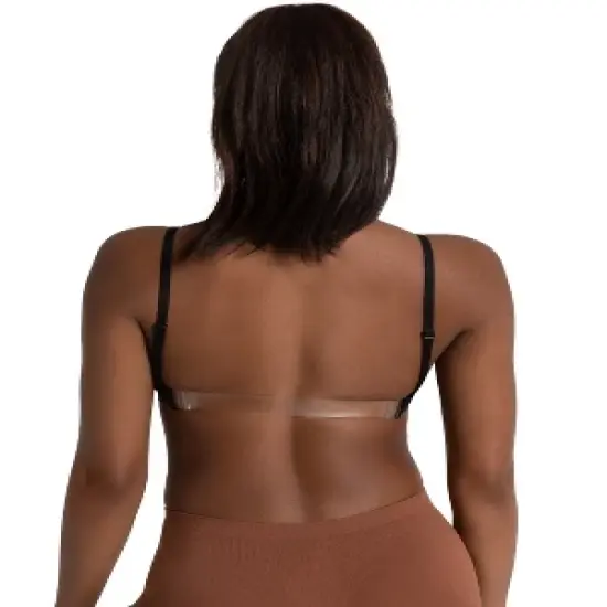 Capezio Women's Deep Neck Clear Back Bra image {2}
