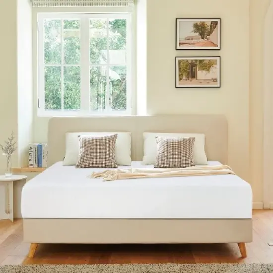 FDW 6 inch Mattress Gel Memory Foam Mattress for Cool Sleep & Pressure Relief/Medium Firm Mattresses CertiPUR-US Certified/Bed-in-a-Box image {7}