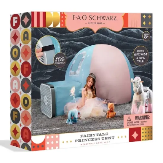 FAO Schwarz Inflatable Dome Princess Toy Tent image {3}