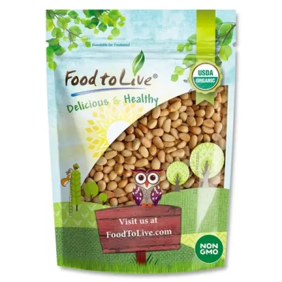 Organic Dry Roasted Pine Nuts with Himalayan Salt - by Food to Live image {8}