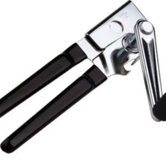 Commercial Oneida Easy Crank Can Opener Heavy Duty - Ergonomic Design,Black image {3}