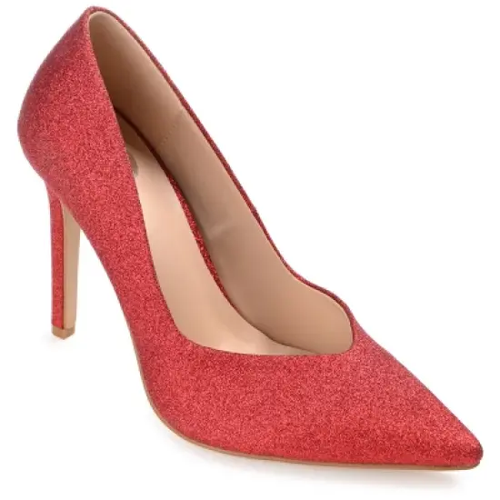 Journee Collection Womens Ninna Slip On High Stiletto Pointed Toe Pumps image {11}