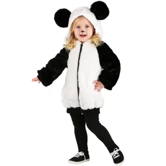 HalloweenCostumes.com Toddler Panda Hoodie image {1}