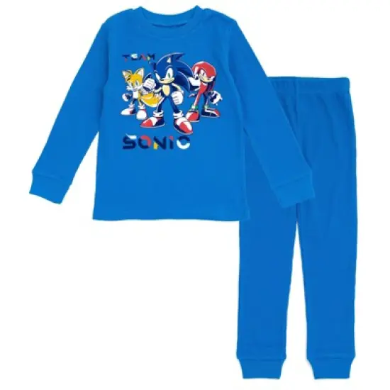 SEGA Sonic the Hedgehog Tails Knuckles Thermal T-Shirt Pants Little Kid to Big Kid image {4}