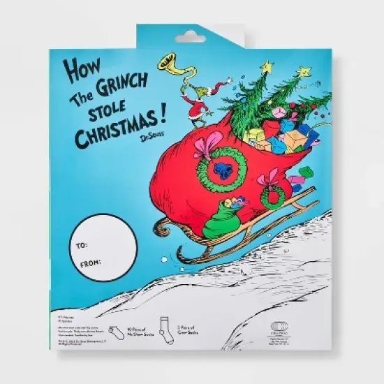 Women's Dr. Seuss' The Grinch 15 Days of Socks Advent Calendar - Assorted Colors 4-10 image {3}