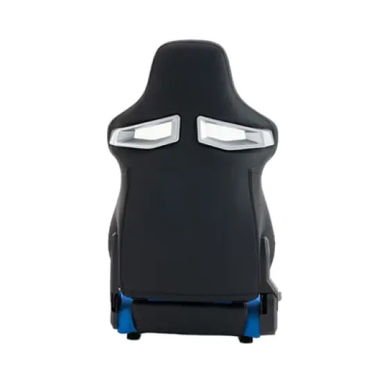 APRILSOUL Universal PVC Bucket Style Reclinable Sport PU Leather Simulator Racing Seat with Adjustable Lock Slide image {6}