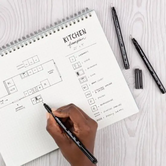 3ct Pen Set MONO Drawing Black: Tombow Art Stationery, 0.5mm & 0.3mm Black Ink, Drawing Pens, 3-Pack image {7}