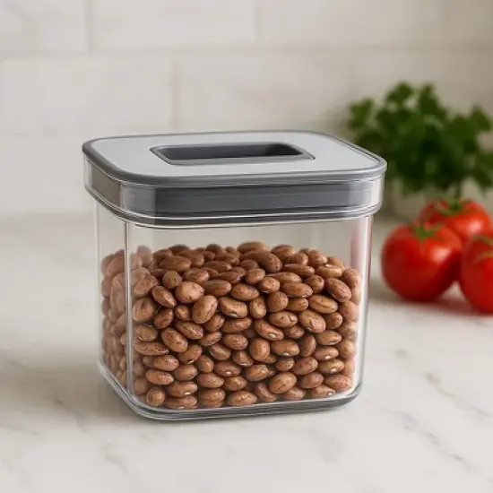 0.4 Qt Food Storage Container, with Locking Mechanism, Stackable Pantry Organizer image {2}