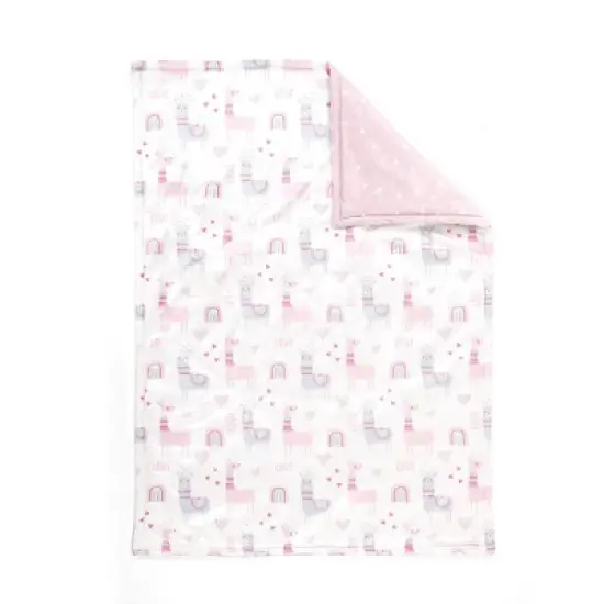 Lush D&eacute;cor Plush Oversized Reversible Baby Blanket image {10}