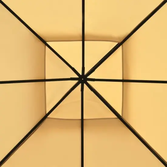 Whisen 10x12 Outdoor Gazebo Tent with Double Roofs, Patio Gazebo with Mosquito Netting and Privacy Screens image {13}