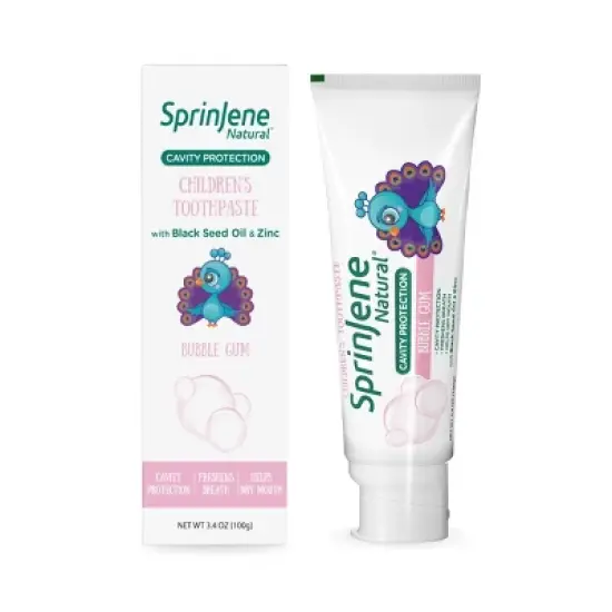 SprinJene Natural Kids' Toothpaste - Bubblegum - 3.5oz image {7}
