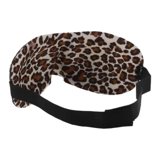 Unique Bargains Breathable Leopards Pattern 3D Sleep Mask Brown 1 Pc image {4}