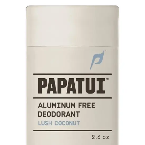 Papatui Men's Aluminum-Free 48-Hour Odor Protection Solid Deodorant - Lush Coconut - 2.6oz image {10}