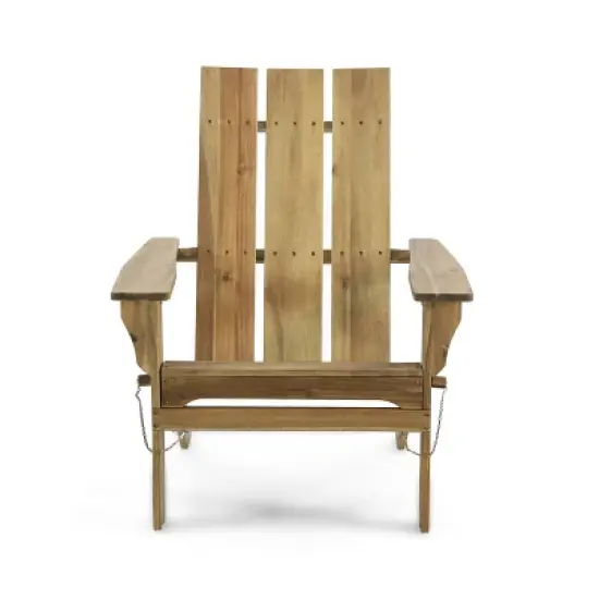 Zuma Outdoor Acacia Wood Foldable Adirondack Chair - Christopher Knight Home
 image {9}