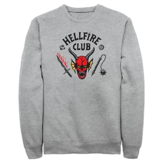 Men's Stranger Things Welcome to the Hellfire Club Sweatshirt image {4}