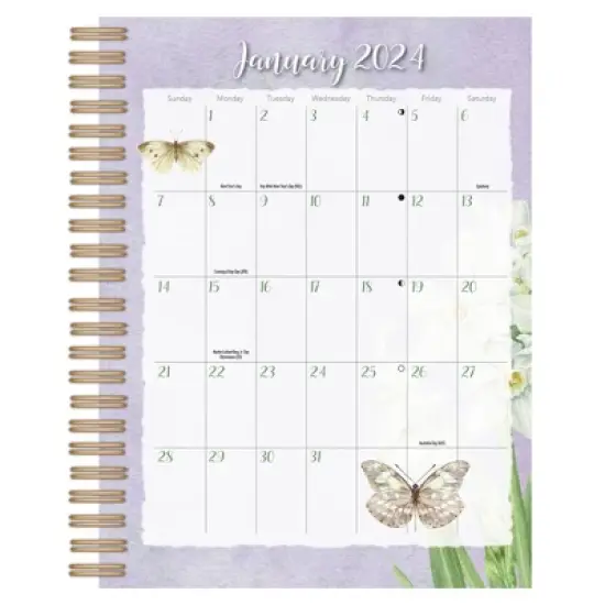 Lang 2023-24 Weekly/Monthly Planner 8.5"x7.75" File-It Butterflies image {3}
