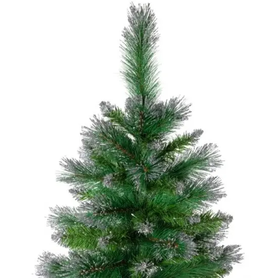 Northlight Two-Tone Spruce Pine Glitter Tip Medium Artificial Christmas Tree - 6' - Unlit image {2}