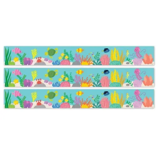 Creative Teaching Press&reg; Sea Friends Under the Sea EZ Border, Bulletin Board Border, 48 Feet Per Pack, 3 Packs image {3}