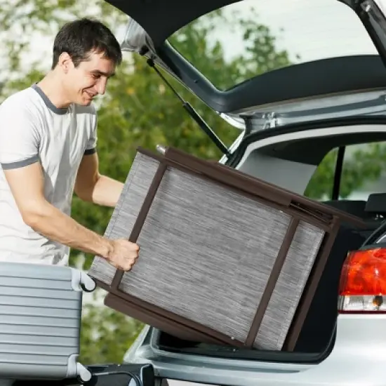 1 pc Crestlive Products Chaise Lounge Chair Outdoor Adjustable Aluminum Folding Patio Recliner Chair image {5}