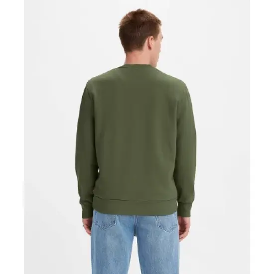 Levi's&reg; Men's Casual Fit Batwing Logo Pullover Sweatshirt - Dark Olive Green image {1}
