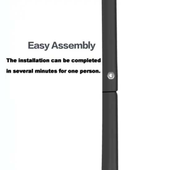 FIONECA Heavy-Duty Steel Hammock Swing Chair C-Stand &uml;C Indoor/Outdoor Hanging Chair Stand, Black image {5}