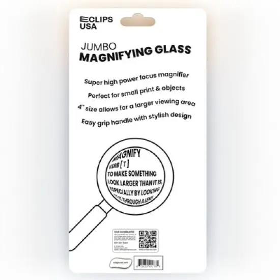 Black Jumbo Magnifying Glass - 4 Inch Lens (48 Packs) image {3}