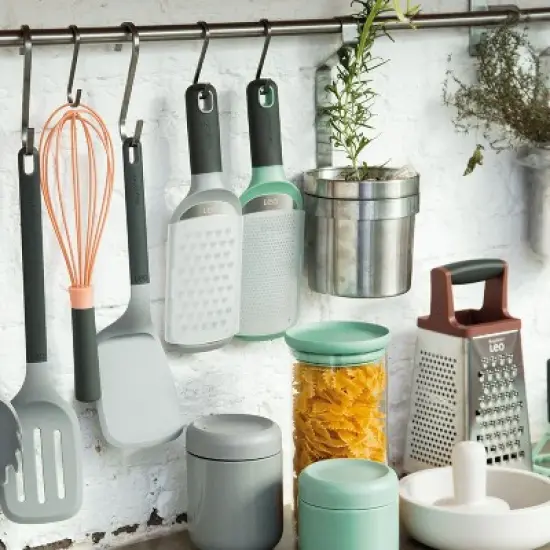 BergHOFF Leo 11" Nonstick Silicone Whisk, Pink & Gray image {5}