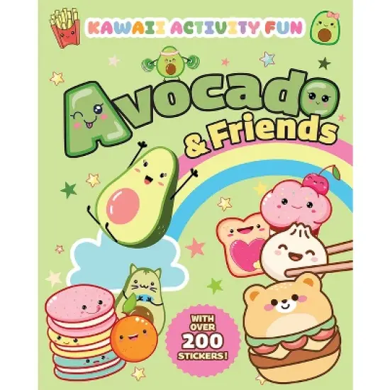Avocado & Friends: Kawaii Activity Fun (with Over 200 Stickers!) - (Dover Kids Activity Books: Cooking) by  Giada Francia (Paperback) image {1}