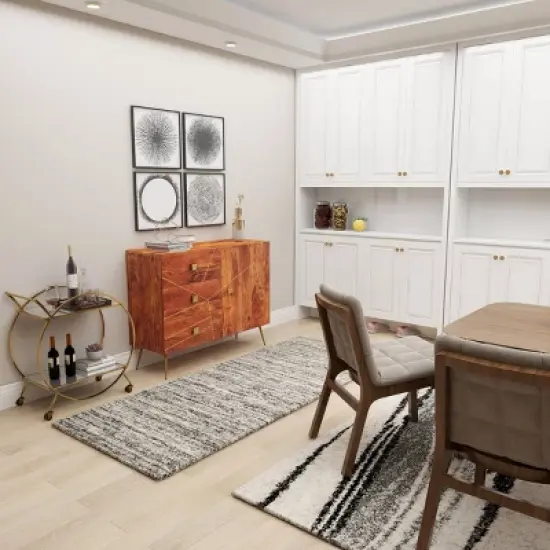 Modern Metal Buffet Brown - Olivia & May image {16}