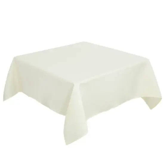 PiccoCasa Square Wedding Picnic Wrinkle Dining Table Cover 1Pc image {1}