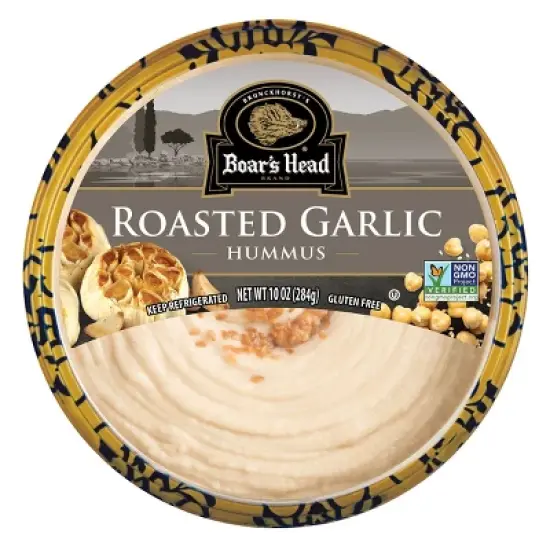 Boar's Head Garlic Hummus Dip - 10oz image {4}