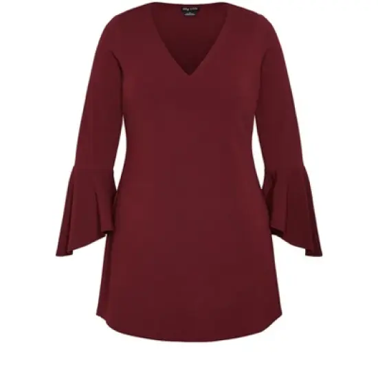 Women's Plus Size Ryan Dress - port  | CITY CHIC image {2}