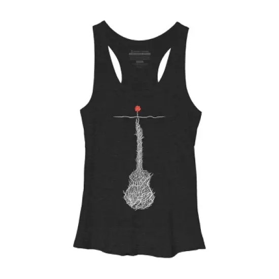 Women's Design By Humans Music Always Finds A Way By NomAdartStudio Racerback Tank Top image {2}