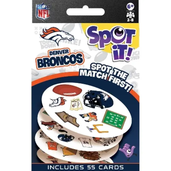 MasterPieces Officially Licensed NFL Denver Broncos Spot It Game for Kids and Adults image {4}