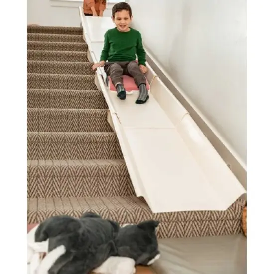Stairslide Original Non Slip EPE Foam and Polyurethane Landing Pad with Easy Setup for Safe Landing on Stairslide Rides, 23 x 18 x 3 Inches, Grey image {3}